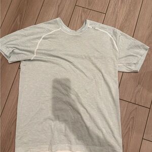 Lululemon Metal Vent Tech Short Sleeve White / White / Blue / Lime Men’s Size L